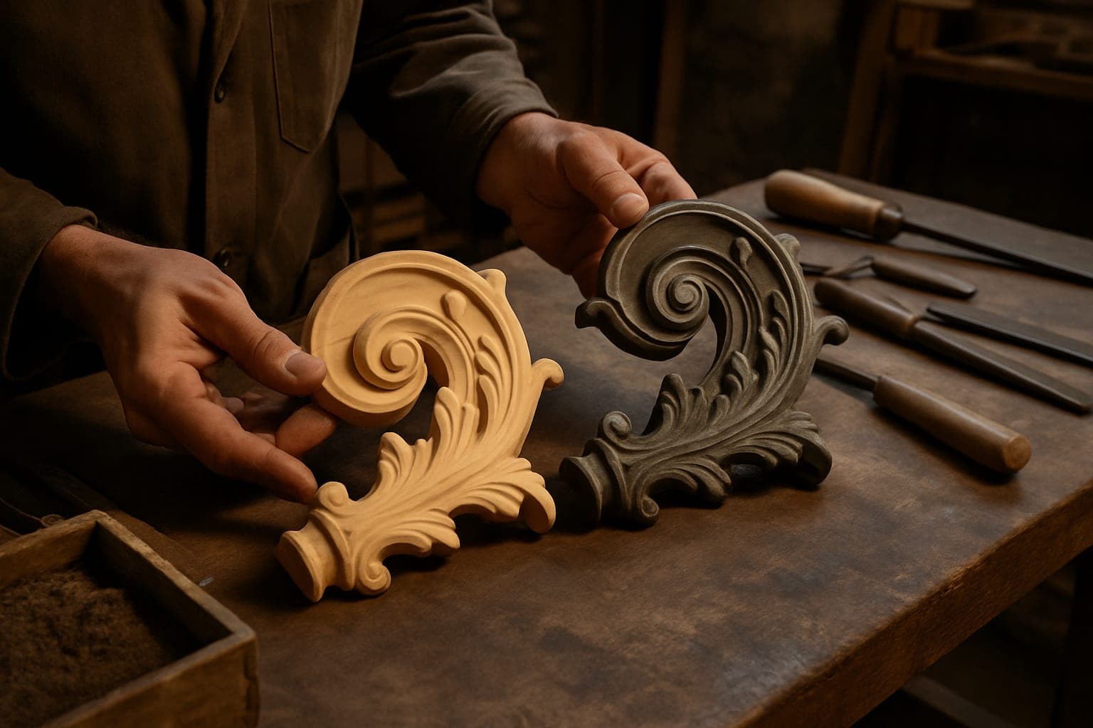 Identieke reproductie kunstgieterij balustrade