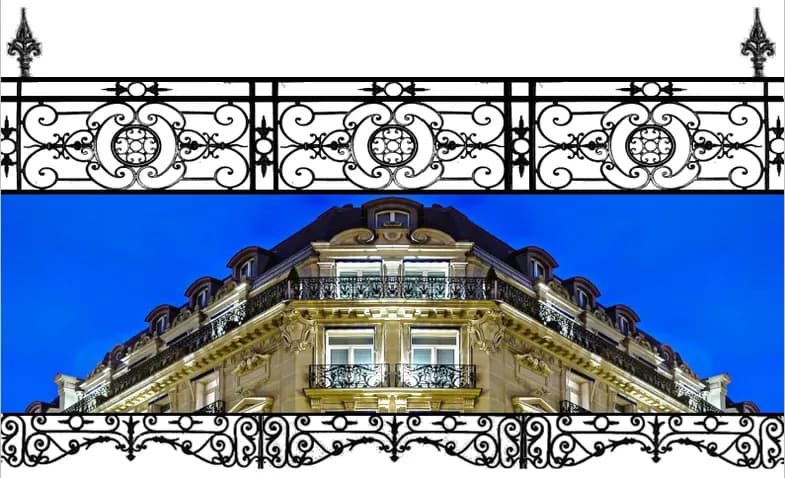 Identieke reproductie kunstgieterij balustrade