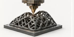 Onderdeel met vakwerkstructuur geproduceerd via 3D-zandprinten