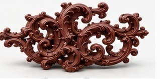 Fijn gebeiteld decoratief ornament in gietijzer