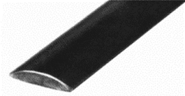 Halfronde stootrand van staal - 30x8