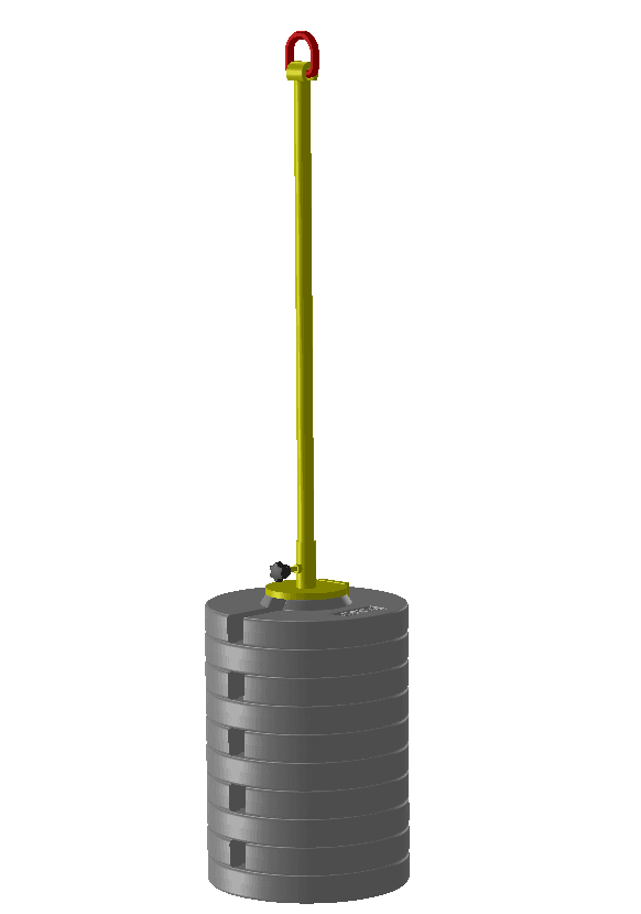 Cilindrische laadmassa