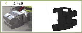 Trekkermassa Claas 52 kg rechts - CL52D