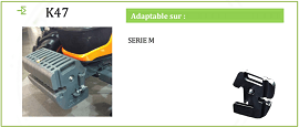 Tractor Masse Kubota 47 kg - K47