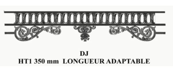 Raamsteun van gietijzer — ref DJ
