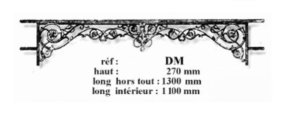 Raamsteun van gietijzer — ref DM