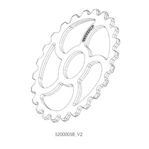 Croskill rol met gladde tand Ø 520 - 52000058_V2